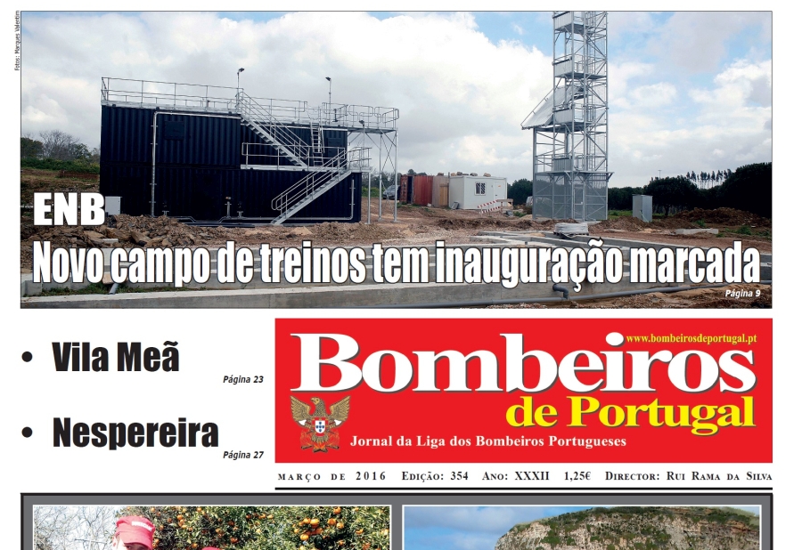 Futuro campo de treinos da ENB em destaque no jornal Bombeiros de Portugal