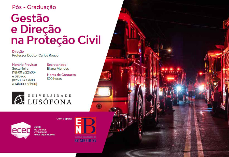 ENB apoia Pós-Graduação em Gestão e Direção na Proteção Civil da Universidade Lusófona