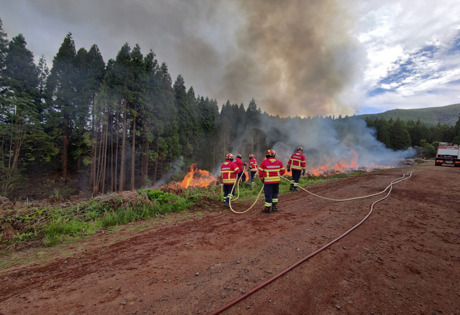 Bombeiros açorianos recebem formação em extinção de incêndios rurais