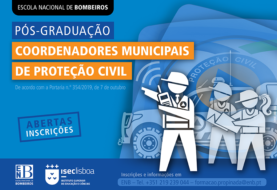 ENB e ISEC Lisboa lançam Pós-Graduação para Coordenadores Municipais de Proteção Civil