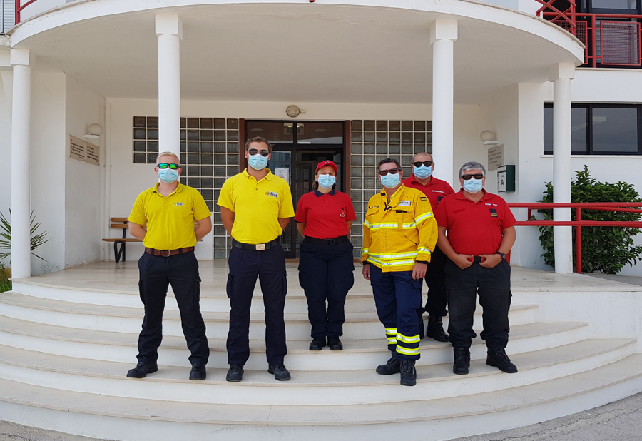 Bombeiros de organização humanitária alemã visitam CFEIF da Lousã 