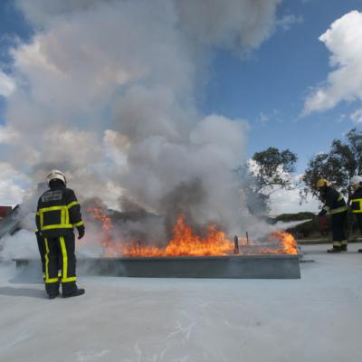 Campo de Treinos de Incêndios Urbanos e Industriais da Escola Nacional de Bombeiros