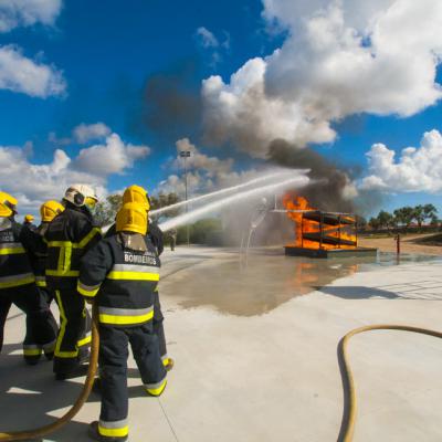 Campo de Treinos de Incêndios Urbanos e Industriais da Escola Nacional de Bombeiros