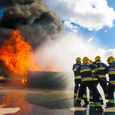 Campo de Treinos de Incêndios Urbanos e Industriais da Escola Nacional de Bombeiros